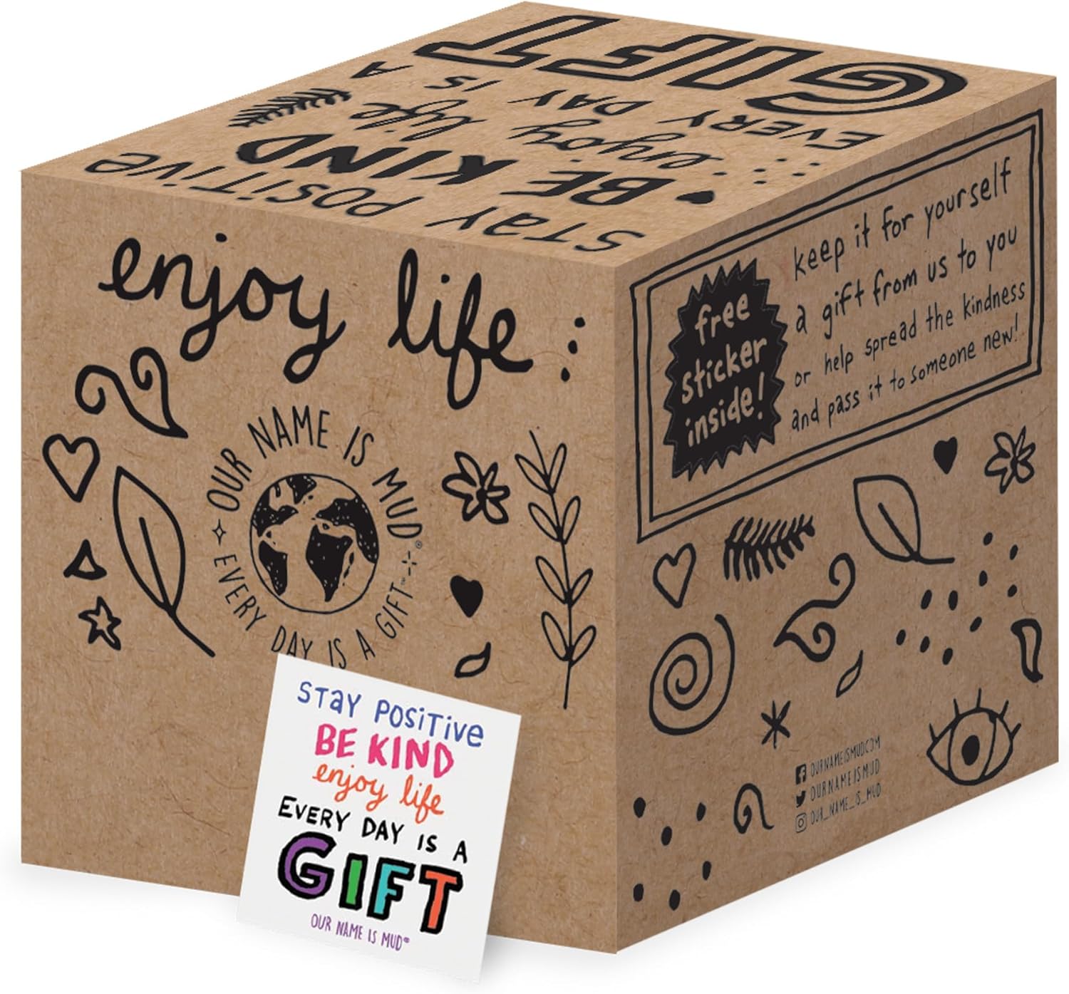 Our Name Is Mud the Morning Motivation Messages Coffee Mug, 16 Ounce, Multicolor