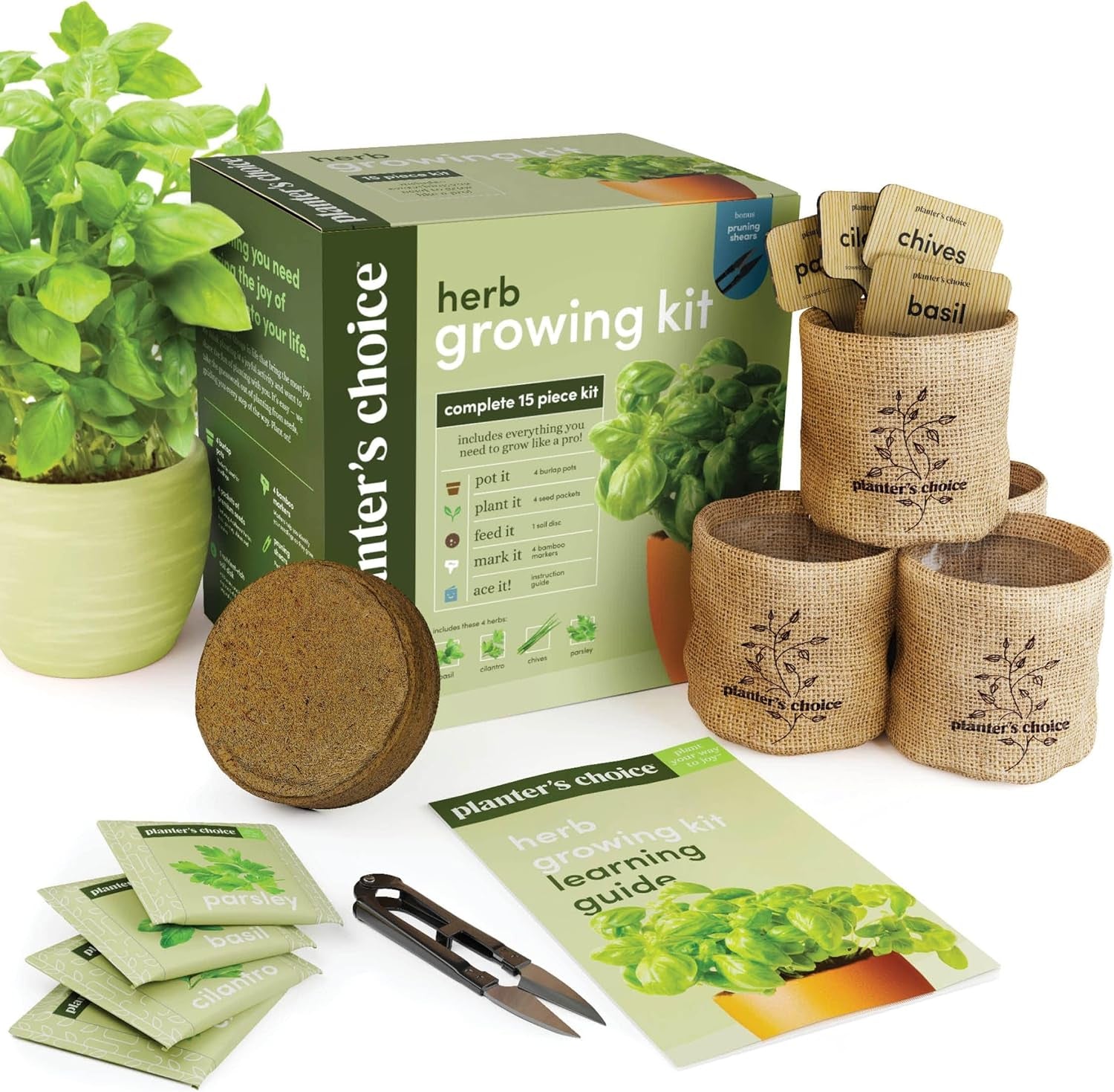 Indoor Herb Garden Starter Kit - Coolest Gifts for Women - Birthday for Her - House Warming Gift New Home for Plant Lovers - Womens, Wife, Mom Presents - Gardening Herbs